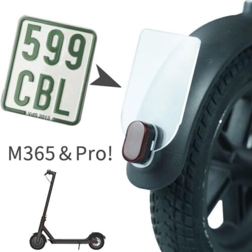 3D Print License Plate Frame Tag for Xiaomi Mijia M365 M187 Electric Scooter Number Plate for Xiaomi M365 Pro MI Scooter Parts