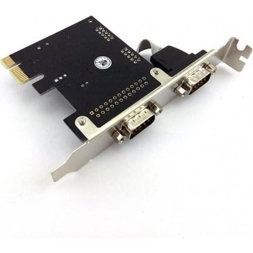 PCI To 2 Ports RS232 Expand Card COM Dual 9 Pin Serial Port Converter Adapter For Office Home PC Laptop For POS LED Controller