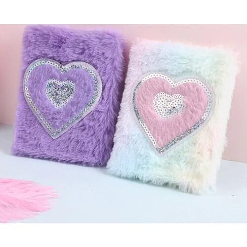 Plush Cartoon Cute Diary Book Notebook Notepad Paper Portable Planner Notepad High Quality Girls Escolar Papelaria Stationery