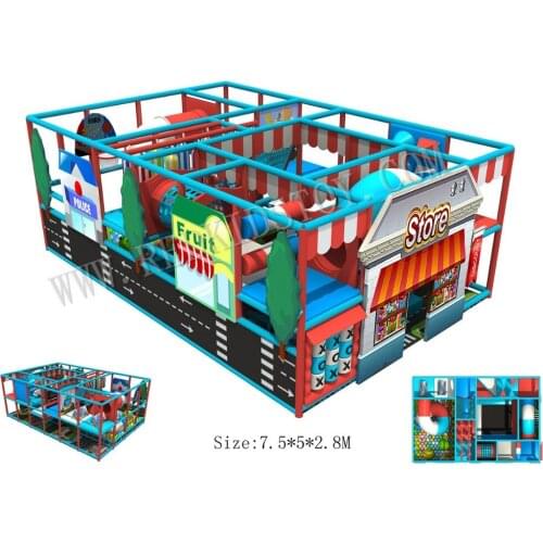 Designed for United State Customer City Theme Indoor Children Playground for Shopping Mall-HZ-8330B