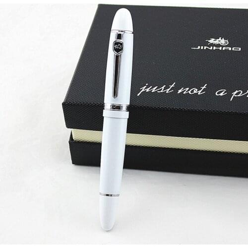 High Quality Luxury JINHAO 159 Fountain Pen Metal 0.5MM Medium Nib Ink Pens Business School Office Supplies Canetas