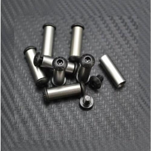 Diy Knife material Making knife Handle M4 screw KNIVES T8 plum nails sharp 12 size Straight folding knife