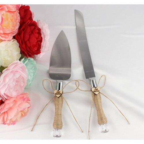 Wedding Supplies Wedding Cake Shovel Knife and Server Set with Butterfly Souvenirs Gifts Birthday Gift Party Decoration Tools