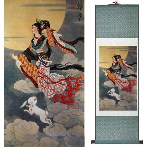 Traditional Chinese art painting Silk scroll painting Chinese wash painting Chinese wash painting 19040804