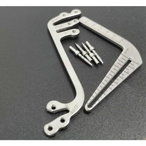 2Sets Dental Implant Locating Guide Stainless Steel L+S+4Pcs Pins