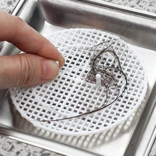 2Pcs Anti-blocking Hair Catcher Hair Stopper Plug Trap Shower Floor Drain Covers Sink Strainer Filter Home Bathroom Kitchen Tool