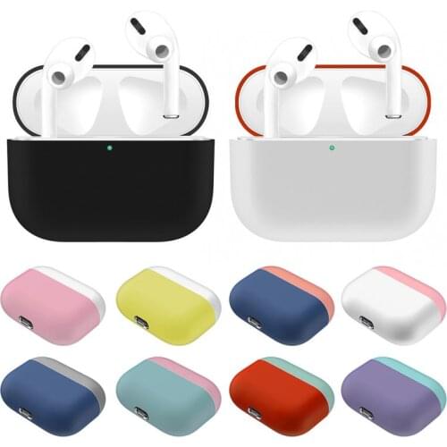 24 Colors Silicone Protective Case For AirPods Pro Wireless Silicone Charging Cover For AirPods Pro Earphone Protective Cover