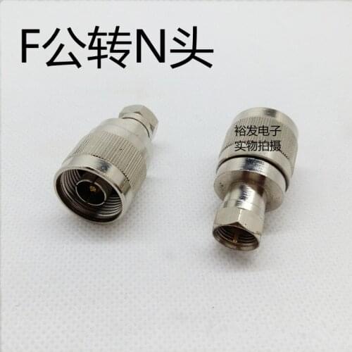 50pcs F-revolution N-head RF adapter coaxial connector N-F-JJ L16 / N-head revolve F-male conversion head