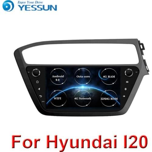 Android 9 Octa core 4G RAM Car Radio Multimedia audio Player GPS Navigation For Hyundai i20 2018 2019 Right hand drive