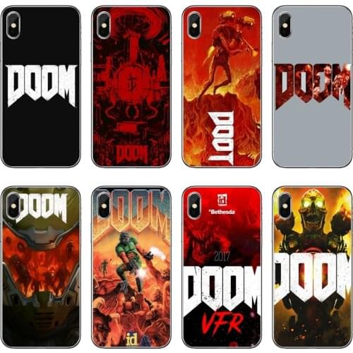 Skull game Doom For iPhone 11 pro XR X XS Max 8 7 6s plus SE 5s 5c iPod Touch 5 6 cover case