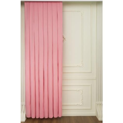 Fersa Decor Honeycomb Clear Pink Backdrop Curtain-Shir Pleat