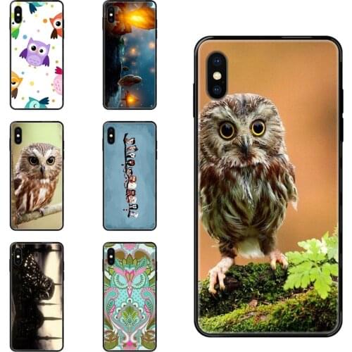Retro Style Owl Childrens For Huawei Honor 6A 7A 7X 8C 8X 9 9A 9I 9X 10 10I 20 20I 20S Lite Pro Black Soft TPU Cases Capa Cover