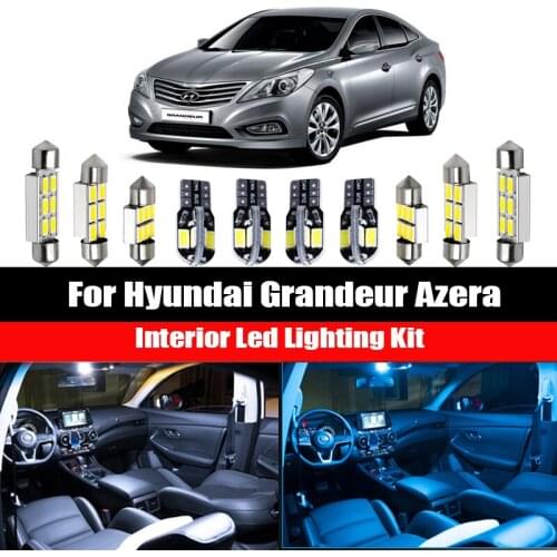For Hyundai Grandeur Azera Grandeur TG HG 2005-2016 Canbus Car Interior LED Bulbs Vehicle Indoor Dome Reading Trunk Light Kit
