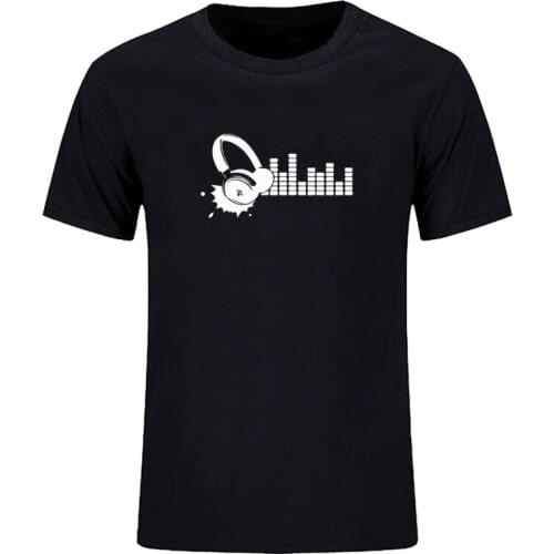 Summer casual print Music notes Crazy funny Short sleeve T-shirt mens T-shirt