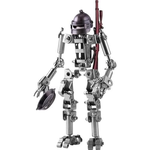 Metal model survival tertiary head eat chicken tonight 98K adult toy hand-made boy creative gift