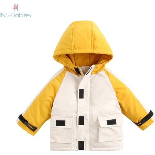 New Fashion baby girls clothes Children Cartoon cotton Padded Jacket for boys and girls Thickened hooded Winter Coat outerwear