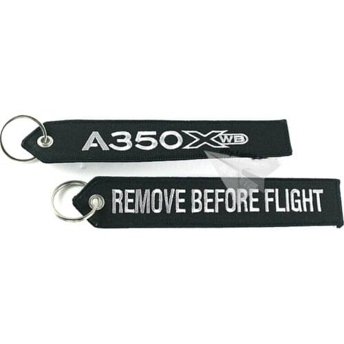 New Airbus Logo A350 XWB Embroider Key Ring Chain Travel Gift for Flight Crew Pilot Aviation Lover