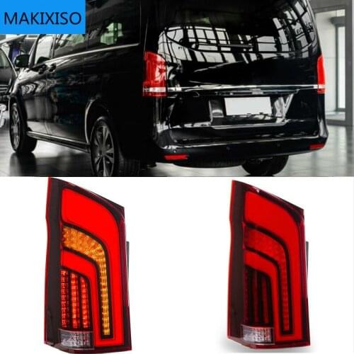 New LED Taillights Assembly For Benz Metris V260 2016-2019 LED Rear Lamp Brake Reverse Light Rear Back Up Lamp DRL Car Taillight