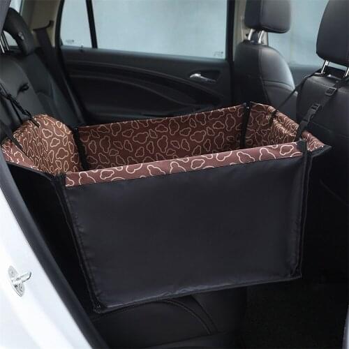 Pet Carriers Dog Car Seat Cover Mats Waterproof Oxford Cloth Dog Blanket Rear Back Mat Hammock For Dogs Cats Transportation