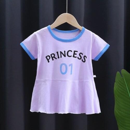 2 4 6 Years Old Girls Dress Summer New Style Princess Dress 2021 Kids Clothes For Girl Fashion Short Sleeve Girls Dresses