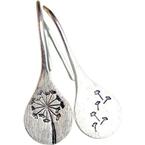 Simple retro Earrings Trendy Dangle Drop Earring For Girls Lady Wholesale Long Round Wedding Fashion Hook Jewelry Gift