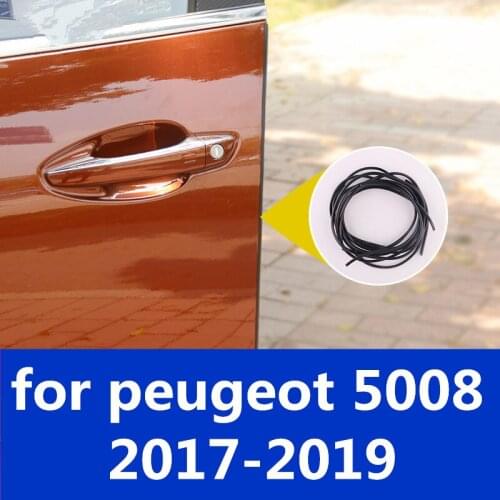 Car Rubber Seal Sound Insulation Weatherstrip Edge Trim Noise Insulation Car Door Sealing Strip for peugeot 5008 2017-2019