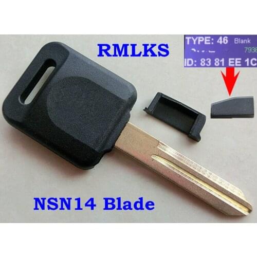 RMLKS PCF7936AA/AS ID46 Chip Transponder Key Fob NSN14 Fit For Nissan Teana Versa Livina Sylphy Tiida Sunny March X-trail
