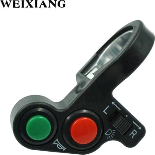 Universal Motorcycle Motorbike 7/8" Switch On Off Horn Headlight Turn Signals Push Button Handlebar Control Switches