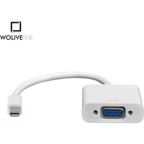 Wolive Brand New Mini Display Port DP to VGA Cable Adapter Converter 1080P Cables For Macbook Pro Air iMac Mac Mini