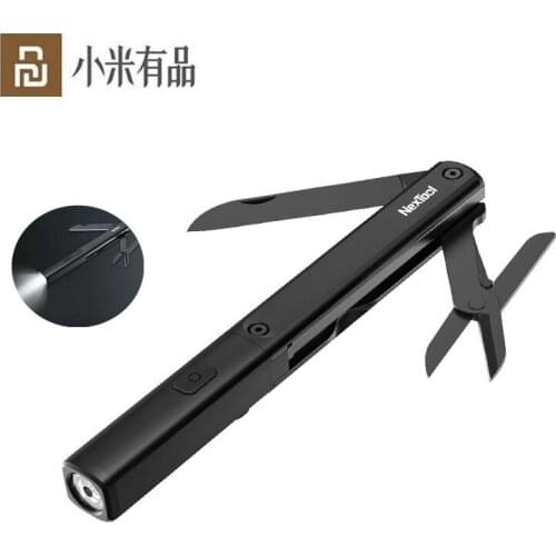 Youpin NexTool Multifunctional 3 in 1 Pen Tools N1 Flashlight Scissors USB Rechargeable IPX4 Waterproof Portable Outdoors Tools