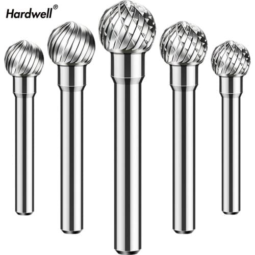 1pc-free shipping solid carbide tungsten steel milling cutter,6mm shank D type Metal electric grinding head,Polishing tool