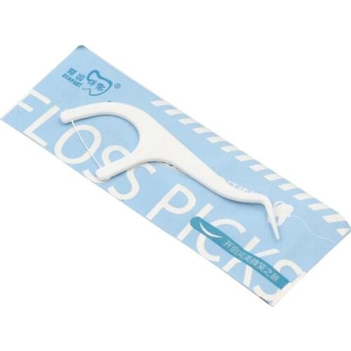 40pcs Disposable Dental Floss Picks Toothpicks Oral Gum Tooth Cleaner Interdental Brush Tooth Floss Stick Dental Lab Equipment