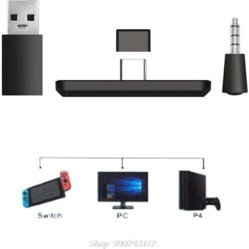 Wireless Bluetooth -Audio Receiver transmitter Adapter USB-C with Microphone For -Nintendo -Switch / PS4 PC S11 20 Dropship