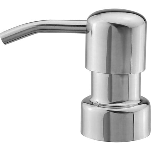 304 Brushed Stainless Steel Sink Liquid Soap Dispenser 17 OZ Bottle /3.15 Inch Threaded Tube for Thick Deck Installation