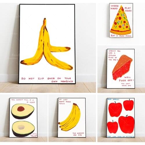Food Fruit Cake Dessert-David Shrigley Art Prints, Contemporary Art Prints, Giclee Art Prints, David Shrigley Posters, Wall Art