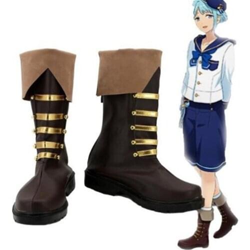 Ensemble Stars Shino Hajime Cosplay Boots Shoes Costume Accessories Halloween Party Boots for Adult Women Shoes
