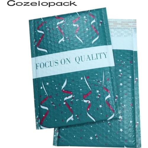 10PCS Printed 8x10'' Poly Bubble Mailer 20x25CM Padded Envelope self seal shipping bag bubble envelope Postal Packaging Envelope
