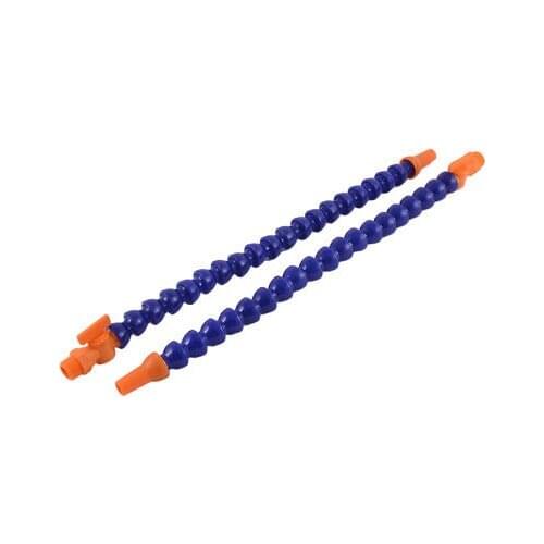 40cm Long Round Nozzle 3/8BSP Thread Flexible Switch Water Oil Coolant Pipe Hose Tube 2pcs