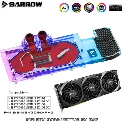 Bykski GPU Water Block for MSI RTX2060 GAMING Z/ VENTUS VGA Card N-MS2060GAMING-Z-X
