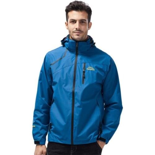 Autumn Men Waterproof Hiking Jackets Women Spring Outdoor Sports Hooded Coat Male Trekking Climbing Windbreaker Unisex Outwear