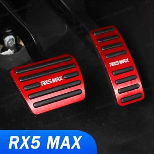 Lsrtw2017 Car Accelerator Brake Pedal Cover Trims for Mg Roewe Rx5 Max 2019 2020 2021 Accessories Auto Styling Lining