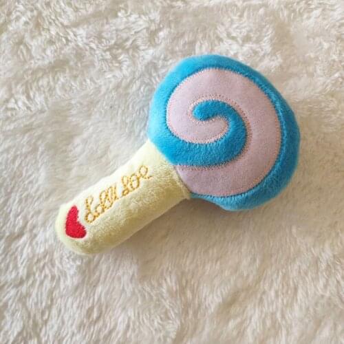 New Pet Dog Plush Voice Bite Resistant Dog Toy Lollipop
