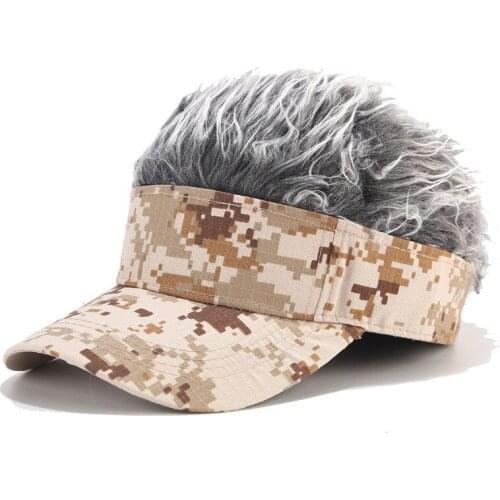 New Hot Wig Camouflage Baseball Cap Mens ins Street Trend Cap