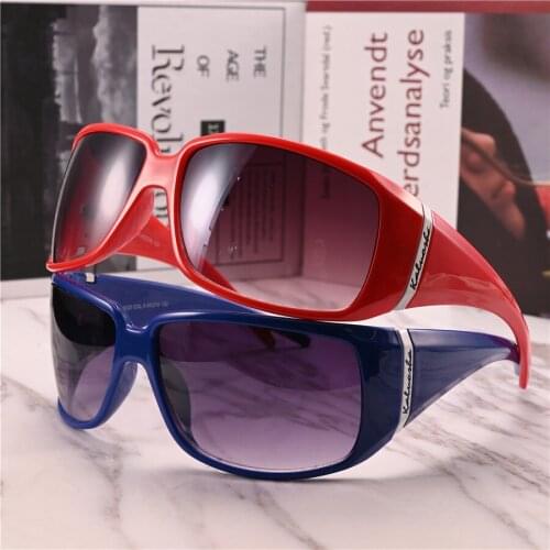 Rockjoy Red Sunglasses Women Fashion Sun Glasses for Female Oversized Shades Brand Design Anti Reflection UV400
