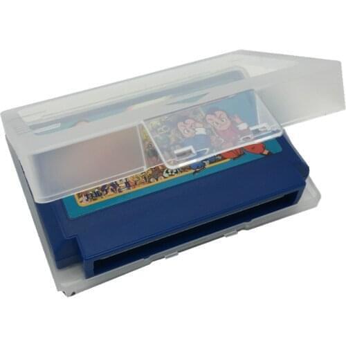 100PCS JP version Transparent collection box plastic storage case for FC game cartridge classic game cards