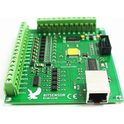 200KHz Mach3 Controller Card Breakout Board for CNC Engraving Machine 4 axis Ethernet port