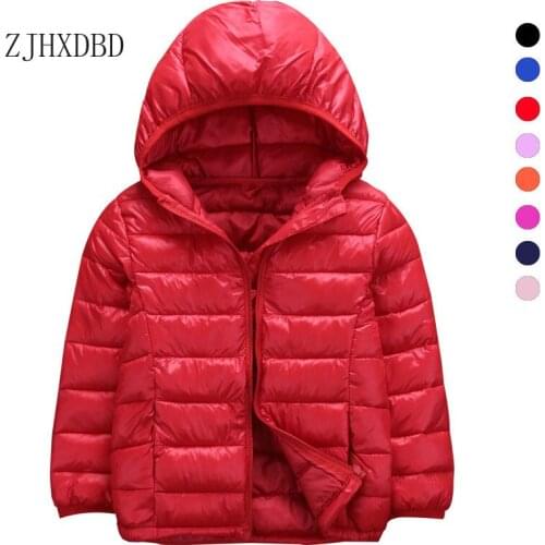 2020 Toddler Girl Winter Clothes Boys Down Coats Jackets Kids Coat Light Thick Hooded Baby Parkas Girls Snowsuit Children Outfit