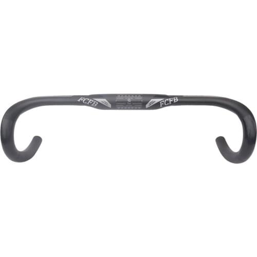 FCFB Carbon Bicycle Road Handlebar Bike Handlebar Bicycle Handle Road Carbon Handlebars 31.8*400/420/440mm Matte