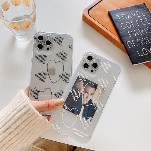 Transparent DIY Photo frame Love Heart Soft silicon Phone Case For apple iPhone 7 8 Plus X XS XR MAX 11 Pro 12 MiNi SE 10 cover