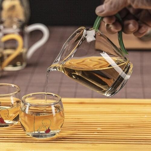 Glass Fairy Cup Black Tea Sea Thickened Bottom Kung Fu Tea Set Tea Ceremony Accessories Dividing Tea Maker Creative Public Cup